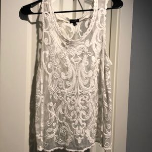 Express Lace See Through Tank